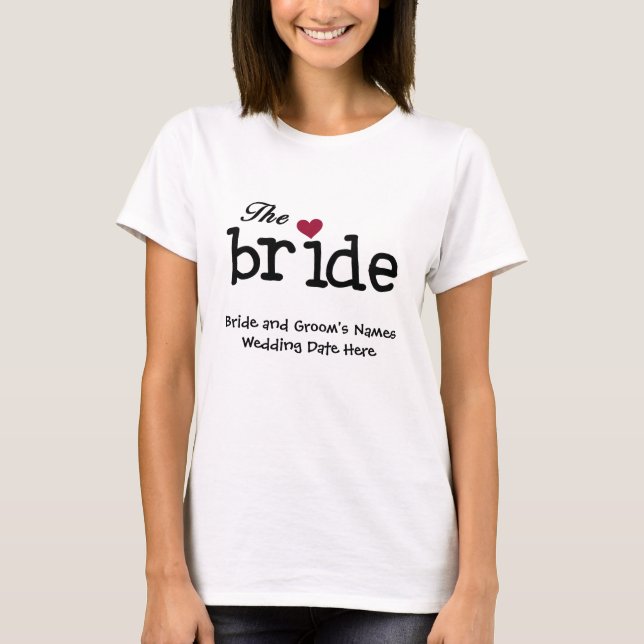 The Bride with Red Heart Customizable Tank Top (Front)