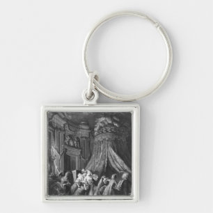 The bride's going-to-bed ceremony keychain