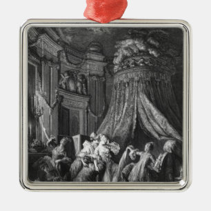 The bride's going-to-bed ceremony metal ornament