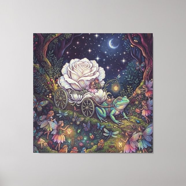 The Bride's Procession Canvas Print (Front)