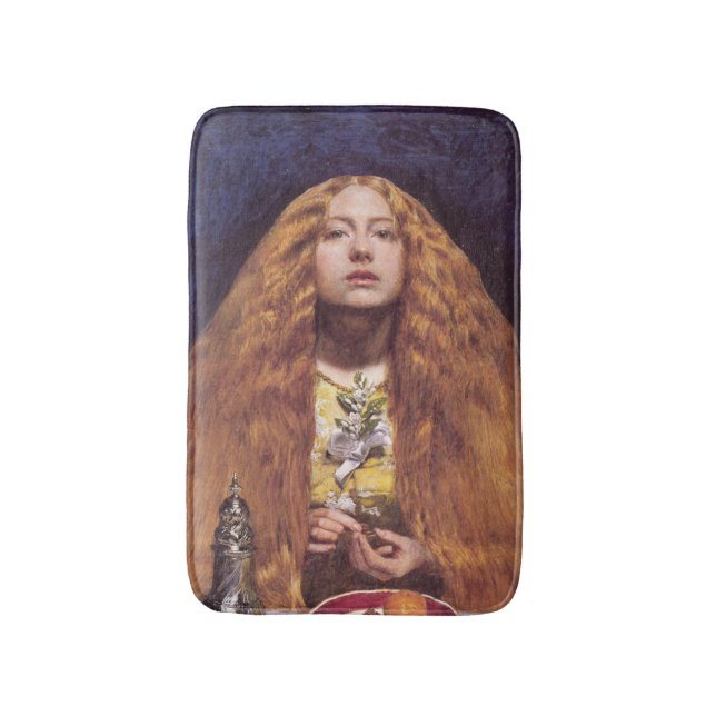 The Bridesmaid (by John Everett Millais) Bath Mat (Front Vertical)