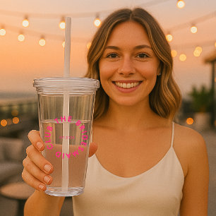 The Bridesmaid Club Bachelorette Acrylic Tumbler