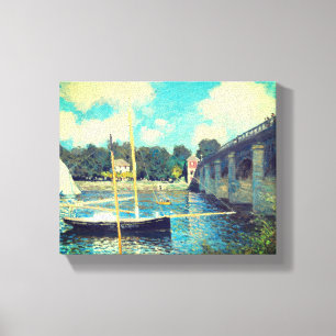 The Bridge at Argenteuil (1874) Canvas Print