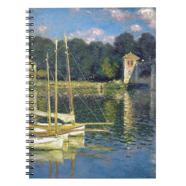 The Bridge at Argenteuil by Claude Monet Notebook (Front)