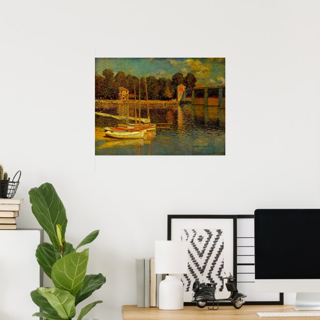 The Bridge at Argenteuil by Claude Monet Poster (Home Office)