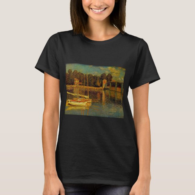 The Bridge at Argenteuil by Claude Monet T-Shirt (Front)