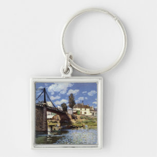 The Bridge at Villeneuve-la-Garenne Keychain