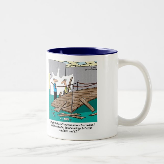 The Bridge between Business & IT: Business Analyst Two-Tone Coffee Mug (Right)