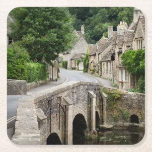 The bridge in Castle Combe, UK coaster