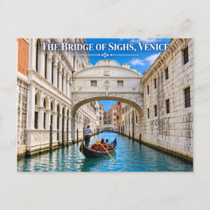 The Bridge of Sighs Venice Day Postcard