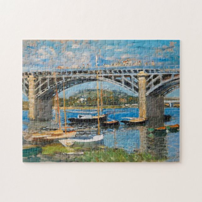 The Bridge over the Seine Monet Fine Art Jigsaw Puzzle (Horizontal)