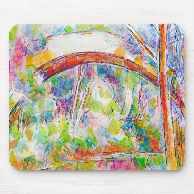 The Bridge, Paul Cezanne Mouse Pad (Front)