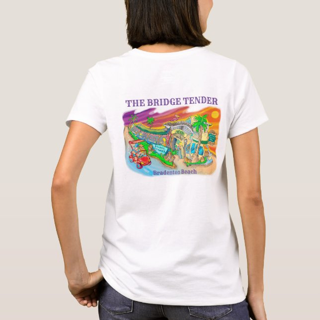 The Bridge Tender Woman's T Shirt by Paul Arnold (Back)