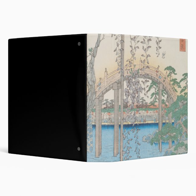 The Bridge with Wisteria or Kameido Tenjin Binder (Background)