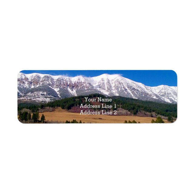 The Bridger Mountain Range Return Address Labels (Front)