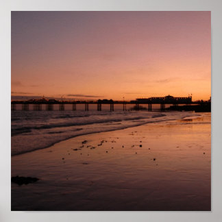 THE BRIGHTON PIER AT SUNSET POSTER