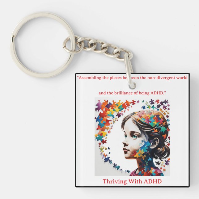  The Brilliance of ADHD*Dr.Anders Osborne PhD Keychain (Front)