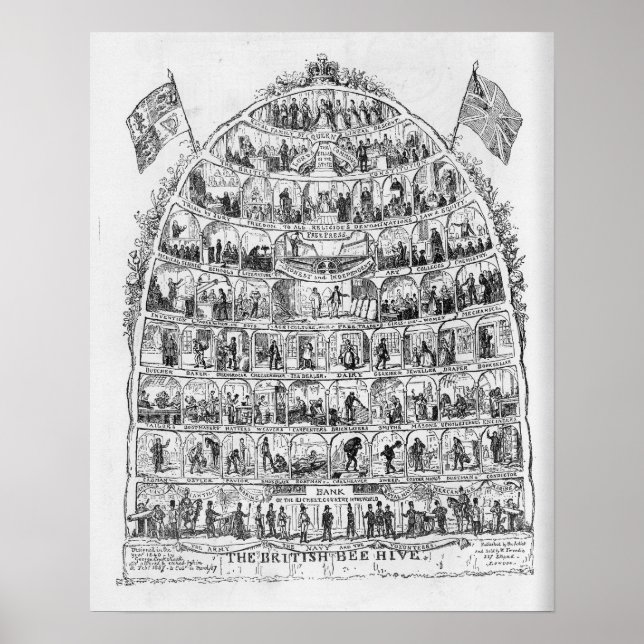 The British Beehive, 1867 Poster (Front)
