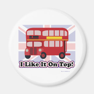 The British Bus Double Decker Fun Magnet