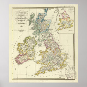 The British Isles after their church Poster