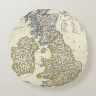 The British Isles from 1066 to 1485 Round Pillow