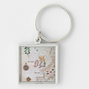 The British Isles, Iberia and Northwest Africa Keychain
