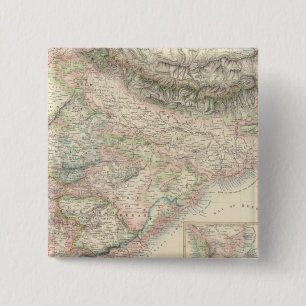 The British Possessions in the East Indies 2 Inch Square Button