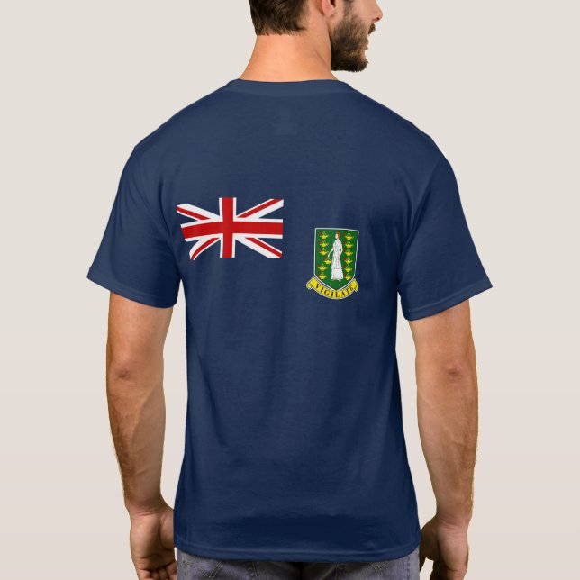 The British Virgin Islands Flag T-Shirt (Back)