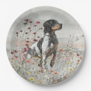The Brittany spaniel Paper Plates