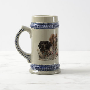 The Brittany Spaniels, French Brittany, Bird dog, Beer Stein