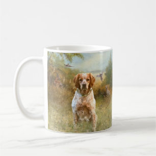 The Brittany Spaniels, French Brittany, Bird dog, Coffee Mug