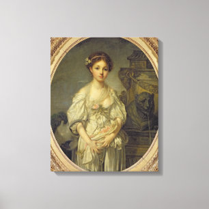 The Broken Pitcher, c.1772-73 Canvas Print