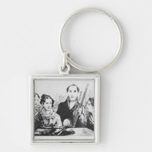The Bronte Family Keychain