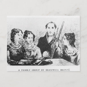 The Bronte Family Postcard
