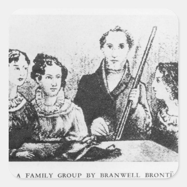 The Bronte Family Square Sticker (Front)