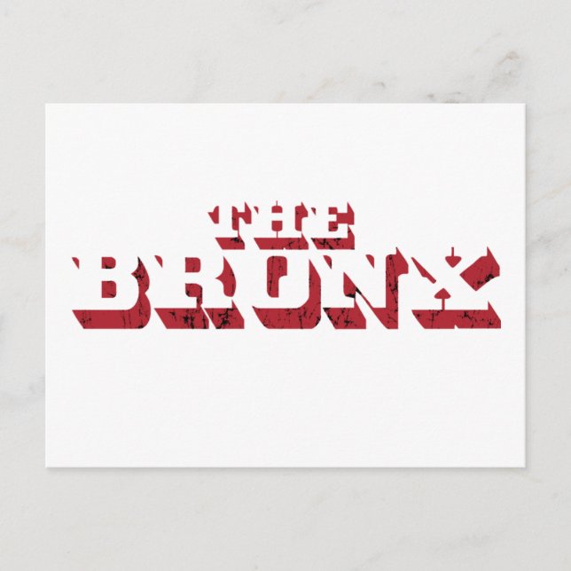The Bronx Big Letter Postcard (Front)