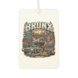 The Bronx New York Boogie Down Urban Collage Air Freshener