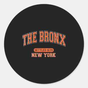The Bronx New York Settled 16&#;  Vintage Srts Arc Classic Round Sticker