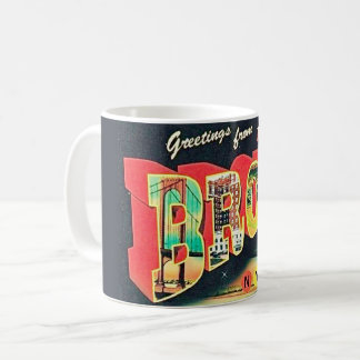 The Bronx NY Retro Postcard Coffee Mug