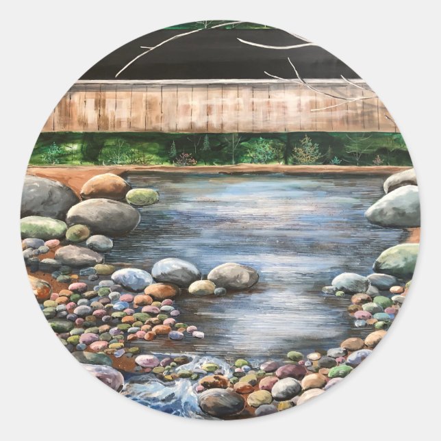 The Brook Classic Round Sticker (Front)