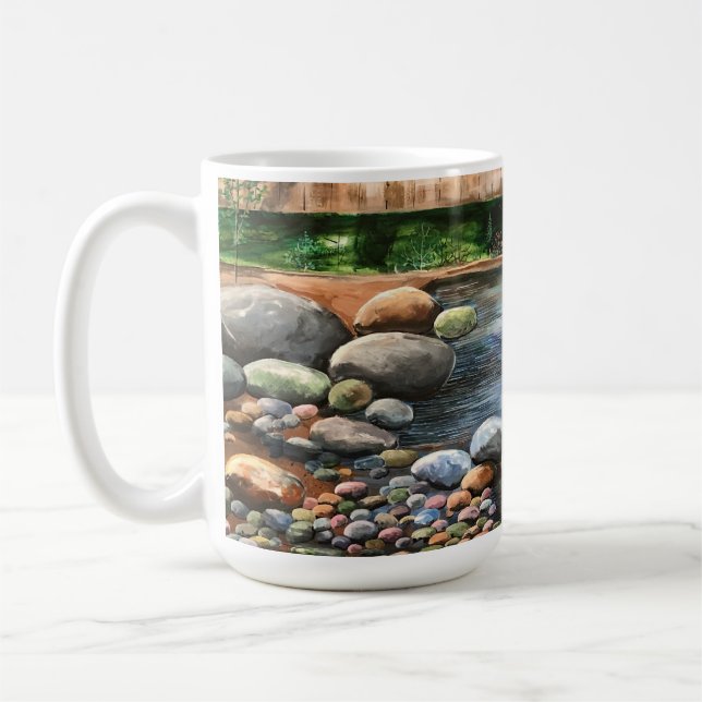the  BROOK SCENE LIVING ROOM DINNING OFFICE Coffee Mug (Left)