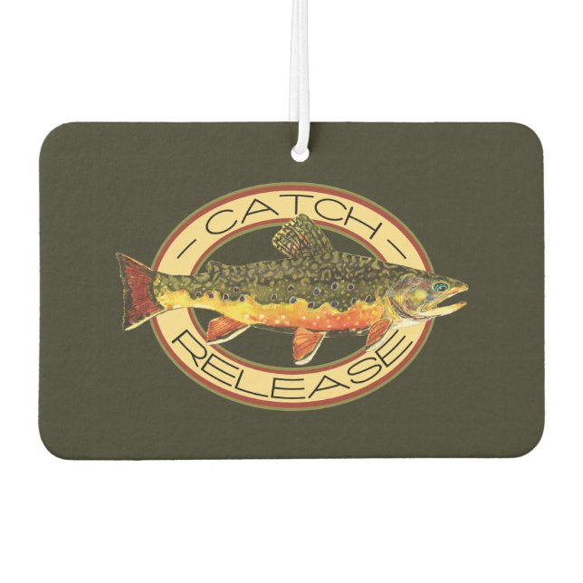 The Brook Trout Air Freshener (Front)