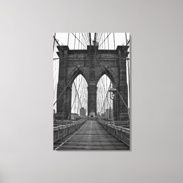 The Brooklyn Bridge in New York City Canvas Print (Front)