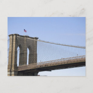 The Brooklyn Bridge in New York City, New 2 Postcard