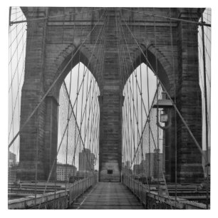 The Brooklyn Bridge in New York City Tile