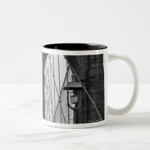 The Brooklyn Bridge in New York City Two-Tone Coffee Mug