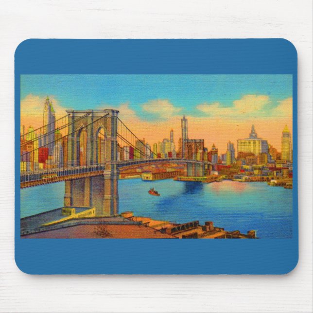 the Brooklyn Bridge Mouse Pad (Front)