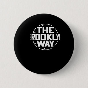 The Brooklyn Way Net Basketball 2 Inch Round Button