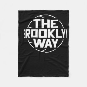 The Brooklyn Way Net Basketball  Fleece Blanket