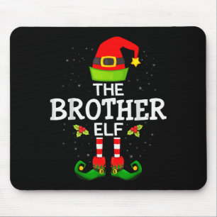 The Brother Elf Christmas Family Matching Pajama Mouse Pad